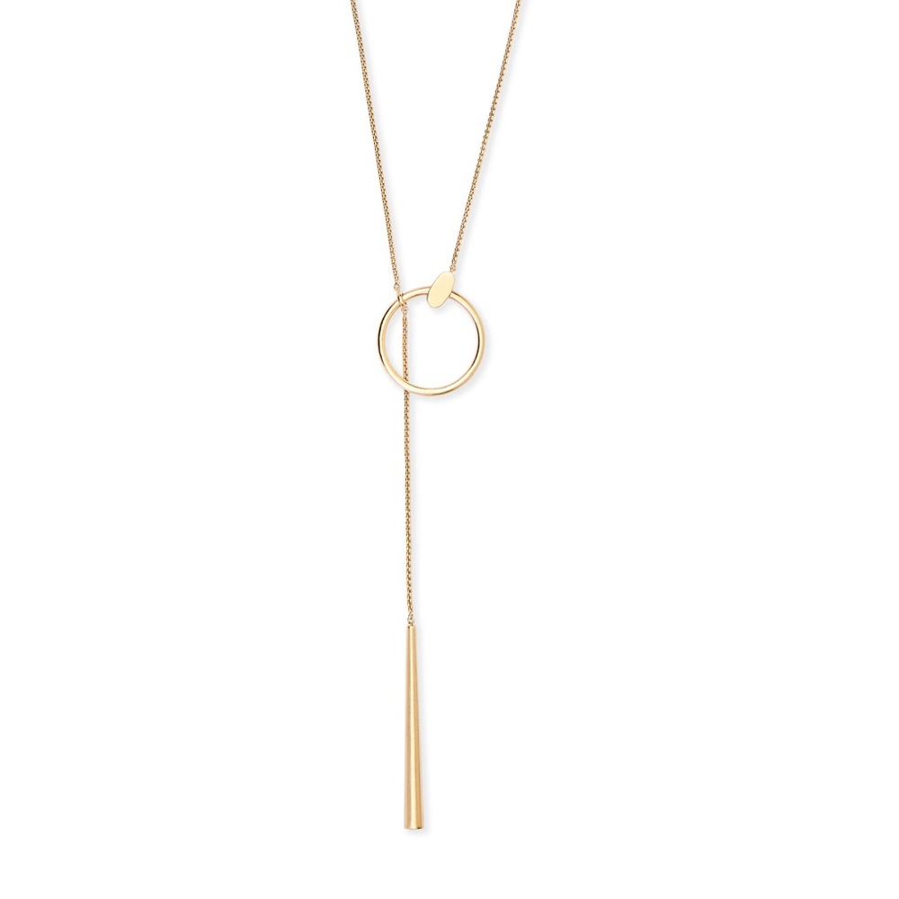 Kendra Scott Tegan Y Necklace in Yellow Gold